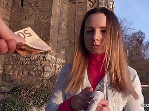 GERMAN SCOUT - TINY COLLEGE GIRL MONA Less JEANS Inveigle TO FUCK To hand REAL Scenic route CASTING