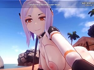 [1080p60fps]Hot anime elf teen gets a gorgeous titjob after sitting on our face with her delicious and petite pussy l My sexiest gameplay moments l Monster Girl Island