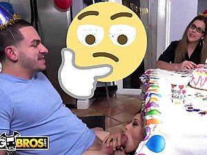 BANGBROS - Young Black Teen Holly Hendrix Receives Anal From Peter Green On Her Birthday