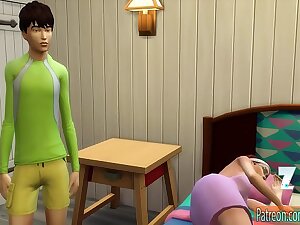 step Son Fucks Mom After He Came Home From Jogging