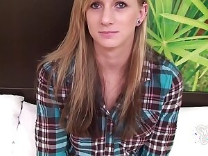 Brand New Blonde 18 Yr Grey Gets Creampied